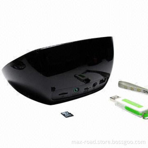Portable Bluetooth Speaker with LED Screen and Bass Vibration